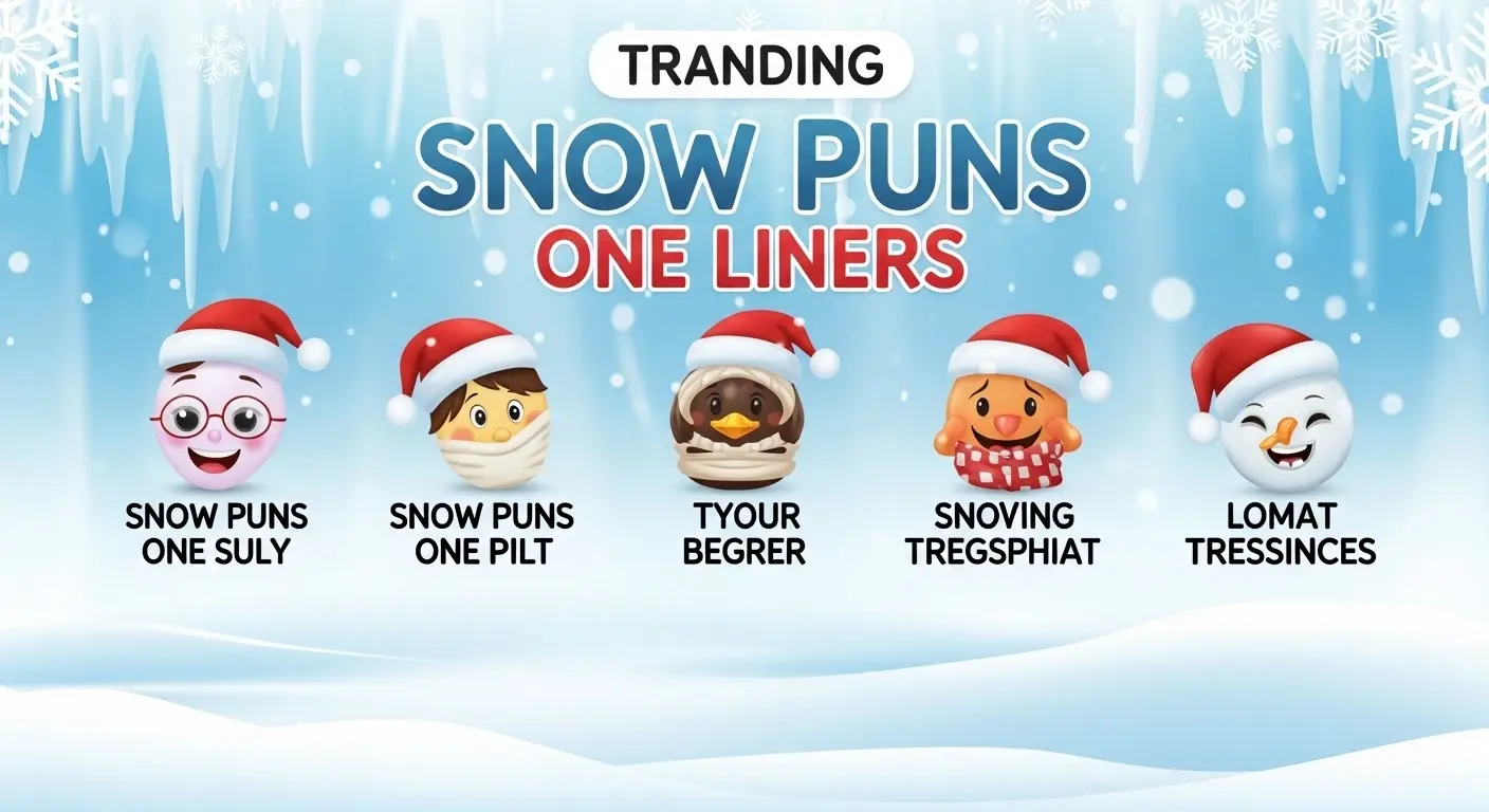 Snow Puns One Liners